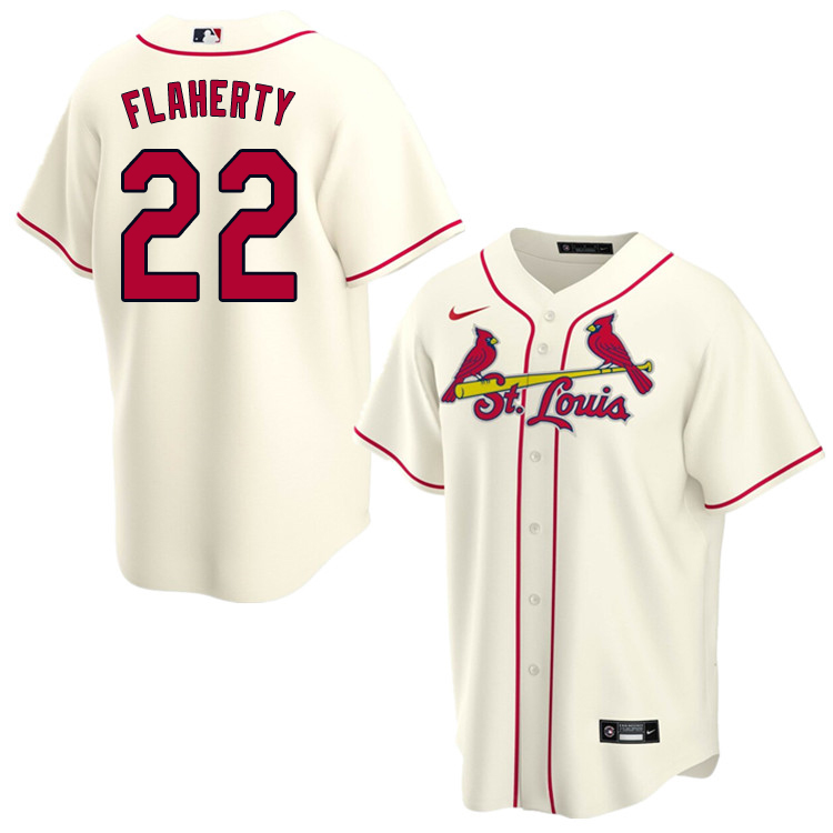 Nike Men #22 Jack Flaherty St.Louis Cardinals Baseball Jerseys Sale-Cream
